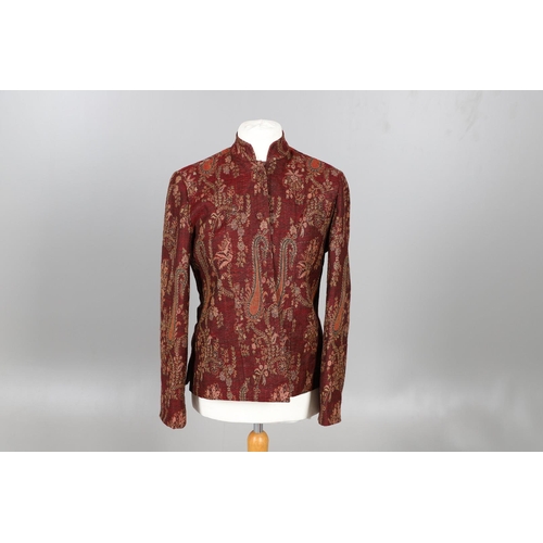 577 - LATE 19THC PAISLEY SHAWL & VARIOUS TEXTILES. A late 19thc Paisley wool shawl, some damages to the ed... 
