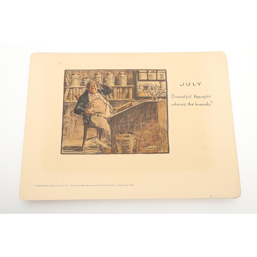 578 - SNAFFLES - SET OF SPORTING ANECDOTES OF THE YEAR. An unsual set of calendar prints, with one for eac... 