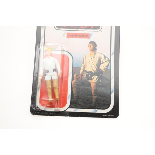 579 - STAR WARS CARDED FIGURE BY PALITOY - LUKE SKYWALKER. A carded MOC Return of the Jedi figure of Luke ... 