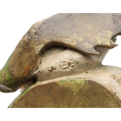 659 - FRANZ BERGMANN - COLD PAINTED BRONZE FROG. A small cold painted bronze model of a Frog, with impress... 