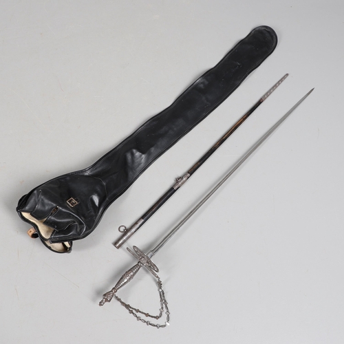 110 - A WILKINSON COURT SWORD HAVING BELONGED TO THE HIGH SHERIFF OF WARWICKSHIRE. With a 79 cm three edge... 