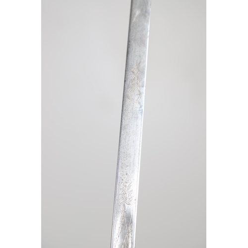 113 - AN ELIZABETH II RAF OFFICER'S SWORD AND SCABBARD BY WILKINSON OF LONDON. With a 82 cm tapering, poin... 