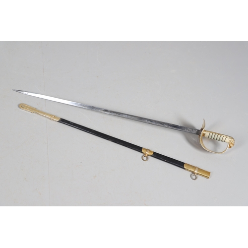 113 - AN ELIZABETH II RAF OFFICER'S SWORD AND SCABBARD BY WILKINSON OF LONDON. With a 82 cm tapering, poin... 