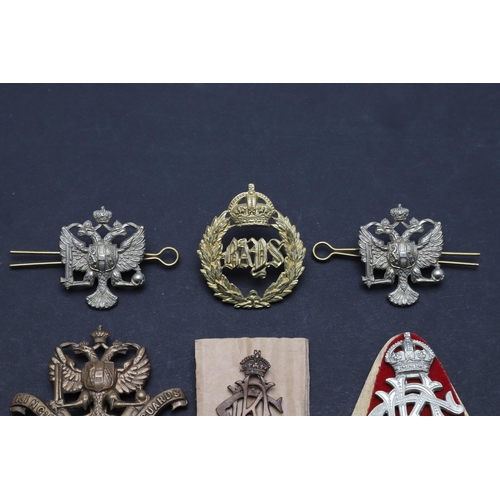 198 - A COLLECTION OF DRAGOON GUARDS BADGES AND INSIGNIA. A collection of badges including a pair of 1st K... 