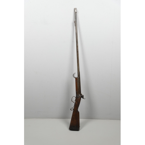 23 - AN UNUSUAL BASTIN FRERES BREECH LOADING RIFLE. A French Military percussion firing breech loading ri... 