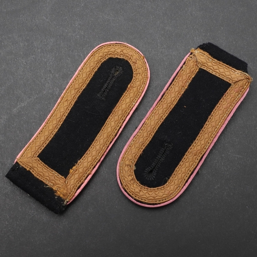 234 - A PAIR OF SECOND WORLD WAR GERMAN WAFFEN-SS PANZERJAGER SHOULDER STRAPS. A pair of Waffen-SS Panzerj... 