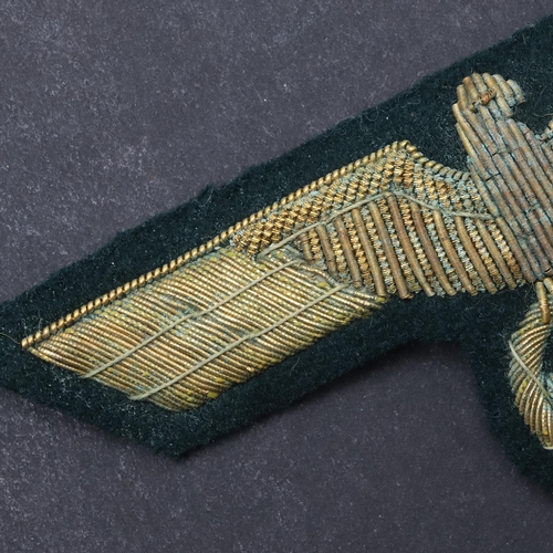 235 - A SECOND WORLD WAR GERMAN ARMY GENERAL'S BREAST EAGLE. A General's breast eagle in gold wire bullion... 