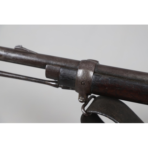 24 - AN ENFIELD MARTINI HENRY MARK IV MILITARY RIFLE. With an 82 cm rifled barrel, 11.05 mm at the muzzle... 