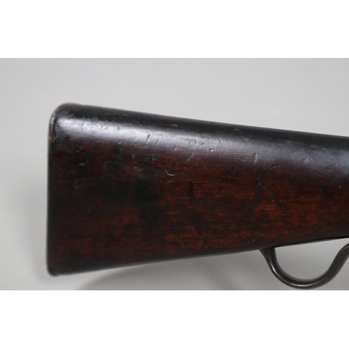 24 - AN ENFIELD MARTINI HENRY MARK IV MILITARY RIFLE. With an 82 cm rifled barrel, 11.05 mm at the muzzle... 