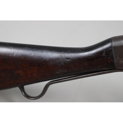 24 - AN ENFIELD MARTINI HENRY MARK IV MILITARY RIFLE. With an 82 cm rifled barrel, 11.05 mm at the muzzle... 