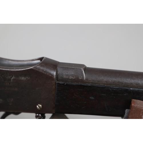 24 - AN ENFIELD MARTINI HENRY MARK IV MILITARY RIFLE. With an 82 cm rifled barrel, 11.05 mm at the muzzle... 