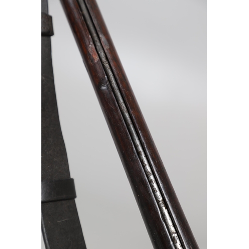 24 - AN ENFIELD MARTINI HENRY MARK IV MILITARY RIFLE. With an 82 cm rifled barrel, 11.05 mm at the muzzle... 