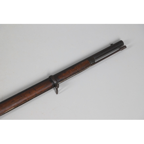 29 - A VICTORIAN SNIDER RIFLE. A Snider two-band service rifle with a 75 cm barrel with rising adjustable... 