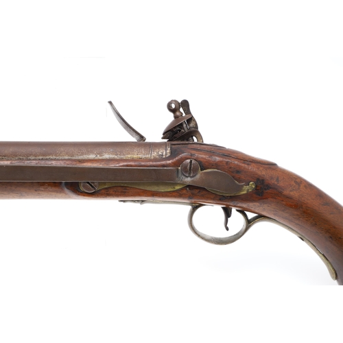 3 - A TOWER ISSUED 1801 PATTERN 'LONG' SEA SERVICE PISTOL. With a 30.5 cm(12in) tapering barrel with var... 