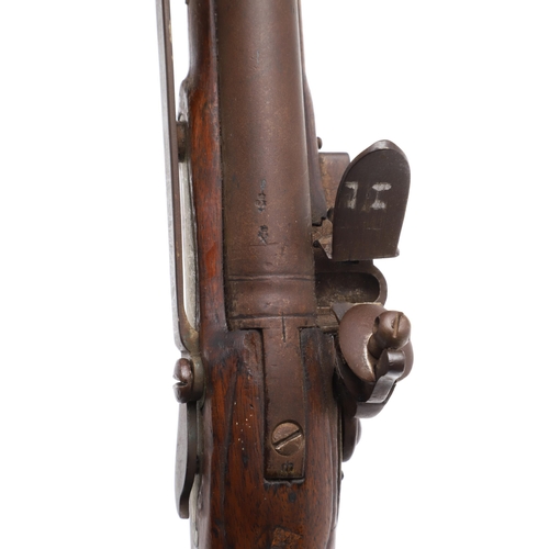 3 - A TOWER ISSUED 1801 PATTERN 'LONG' SEA SERVICE PISTOL. With a 30.5 cm(12in) tapering barrel with var... 