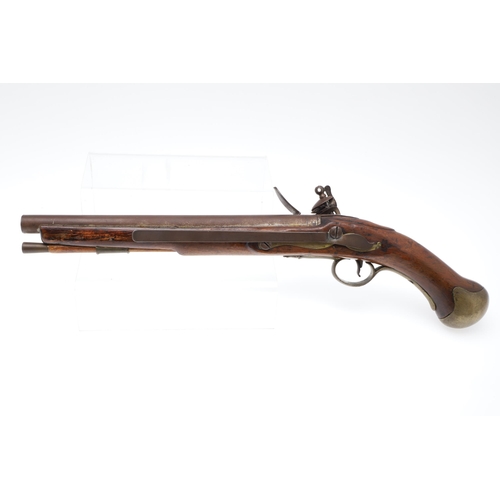 3 - A TOWER ISSUED 1801 PATTERN 'LONG' SEA SERVICE PISTOL. With a 30.5 cm(12in) tapering barrel with var... 