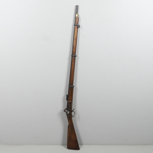 30 - A TOWER ISSUED PATTERN 53 THREE BAND RIFLE. With a 99cm tapering barrel with with three grove riflin... 