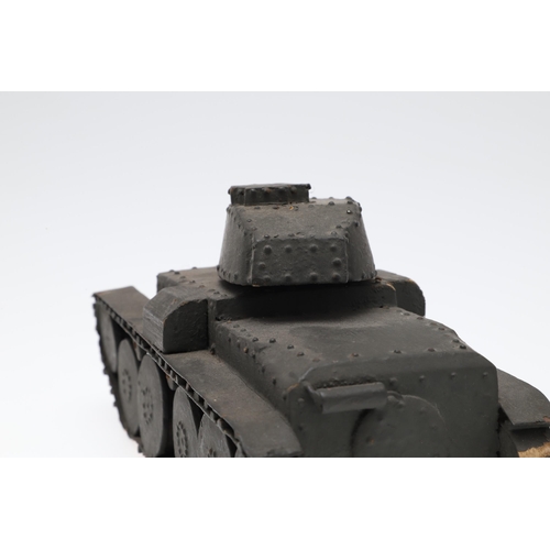 354 - A SECOND WORLD WAR GERMAN ARMY TRAINING MODEL OF A PZ.38 TANK. A Second World War model of Pz38 tank... 