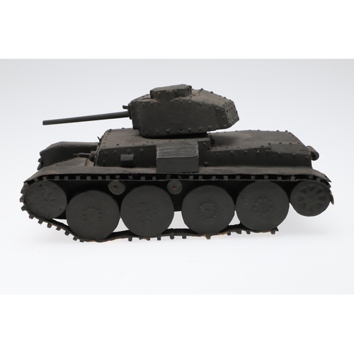 354 - A SECOND WORLD WAR GERMAN ARMY TRAINING MODEL OF A PZ.38 TANK. A Second World War model of Pz38 tank... 