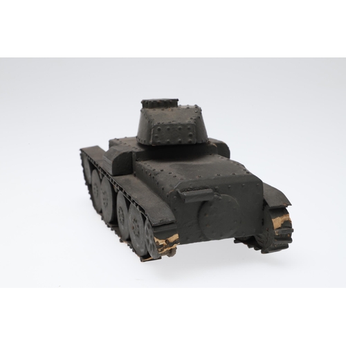 354 - A SECOND WORLD WAR GERMAN ARMY TRAINING MODEL OF A PZ.38 TANK. A Second World War model of Pz38 tank... 