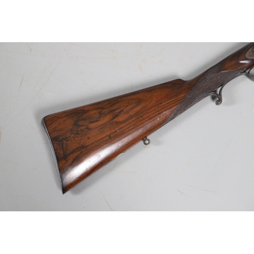 38 - A FINE SCOTTISH PERCUSSION DEER RIFLE BY PATON AND WALSH OF PERTH. With a 66 cm octagonal rifled .80... 