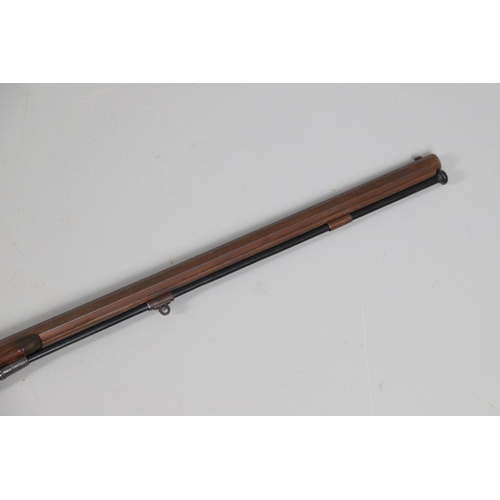 38 - A FINE SCOTTISH PERCUSSION DEER RIFLE BY PATON AND WALSH OF PERTH. With a 66 cm octagonal rifled .80... 