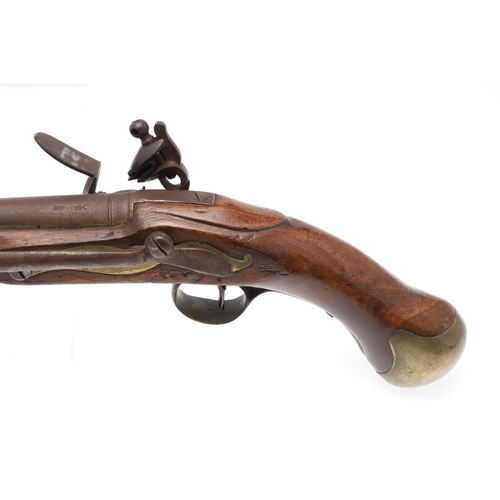 4 - A TOWER ISSUED 1801 PATTERN 'LONG' SEA SERVICE PISTOL. With a 30.5 cm(12in) tapering barrel with var... 