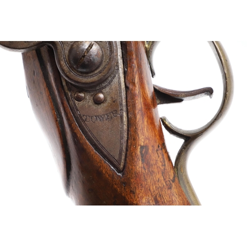 4 - A TOWER ISSUED 1801 PATTERN 'LONG' SEA SERVICE PISTOL. With a 30.5 cm(12in) tapering barrel with var... 