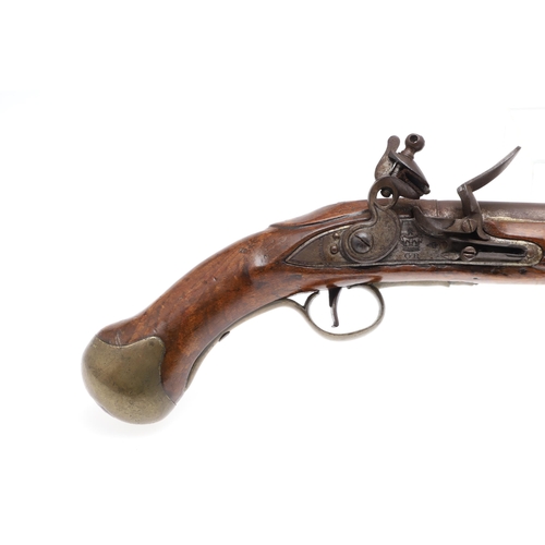 4 - A TOWER ISSUED 1801 PATTERN 'LONG' SEA SERVICE PISTOL. With a 30.5 cm(12in) tapering barrel with var... 