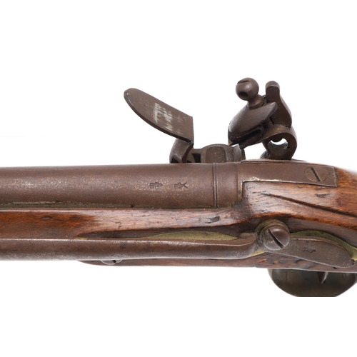 4 - A TOWER ISSUED 1801 PATTERN 'LONG' SEA SERVICE PISTOL. With a 30.5 cm(12in) tapering barrel with var... 