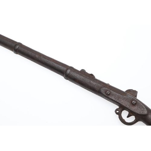 40 - AN AMERICAN CAST IRON MINIATURE RIFLE MARKED FOR THE '12 N H VOLS'. A cast Iron miniature rifle mark... 