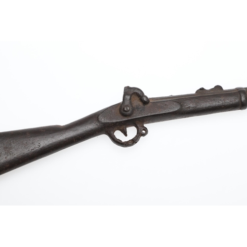 40 - AN AMERICAN CAST IRON MINIATURE RIFLE MARKED FOR THE '12 N H VOLS'. A cast Iron miniature rifle mark... 