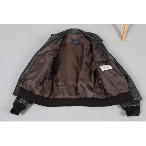 450 - A FLIGHT TECH INC. TYPE A-2C LEATHER FLYING JACKET. An American 'Airforce' type flying jacket with F... 