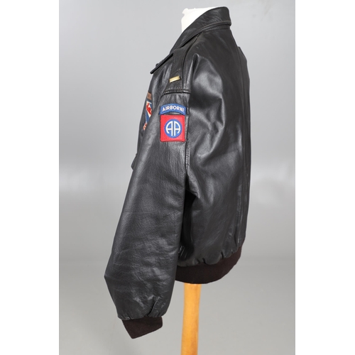 A FLIGHT TECH INC. TYPE A-2C LEATHER FLYING JACKET. An American ...