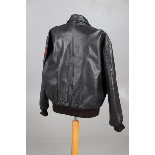 450 - A FLIGHT TECH INC. TYPE A-2C LEATHER FLYING JACKET. An American 'Airforce' type flying jacket with F... 