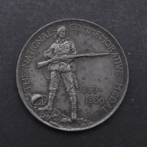 468 - A SOUTH AFRICAN WAR NATIONAL COMMEMORATIVE MEDAL BY SPINK. Obverse: A soldier with a bandaged head, ... 