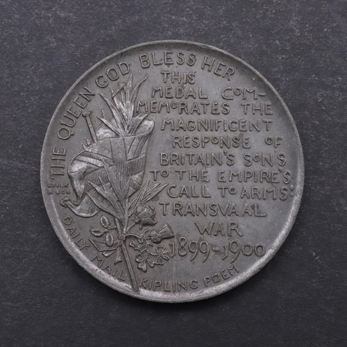 468 - A SOUTH AFRICAN WAR NATIONAL COMMEMORATIVE MEDAL BY SPINK. Obverse: A soldier with a bandaged head, ... 