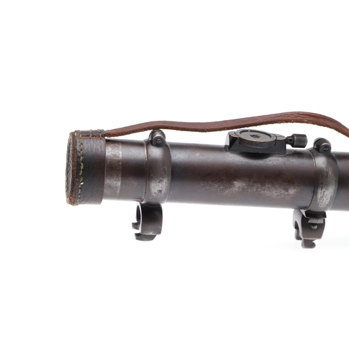 47 - AN EARLY VOIGTLANDER TELESCOPIC GUN SIGHT. A gun sight marked 'Voigtlander Braunschweig' and numbere... 