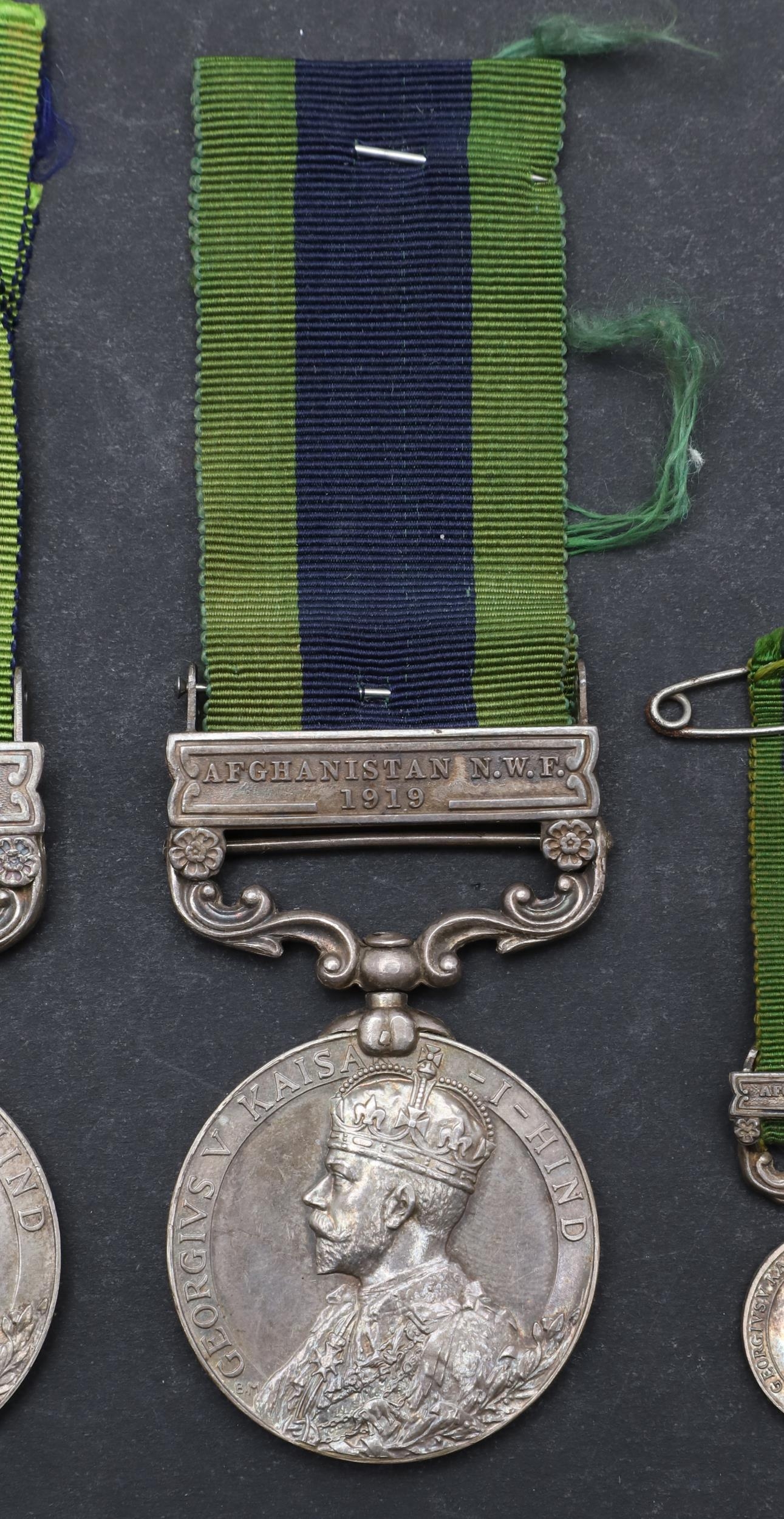 TWO INDIA GENERAL SERVICE MEDALS APPARENTLY AWARDED TO THE SAME MAN, A ...