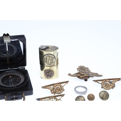 563 - A SECOND WORLD WAR TERRITORIAL TRIO, MINIATURES AND SUPPORTING ITEMS. A Second World War Trio compri... 