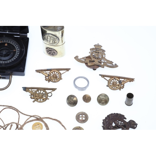 563 - A SECOND WORLD WAR TERRITORIAL TRIO, MINIATURES AND SUPPORTING ITEMS. A Second World War Trio compri... 