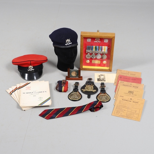 566 - A COLLECTION OF UNOFFICIAL MEDALS TO A NATIONAL SERVICE MAN WITH THE 16/5 LANCERS. A group of four u... 