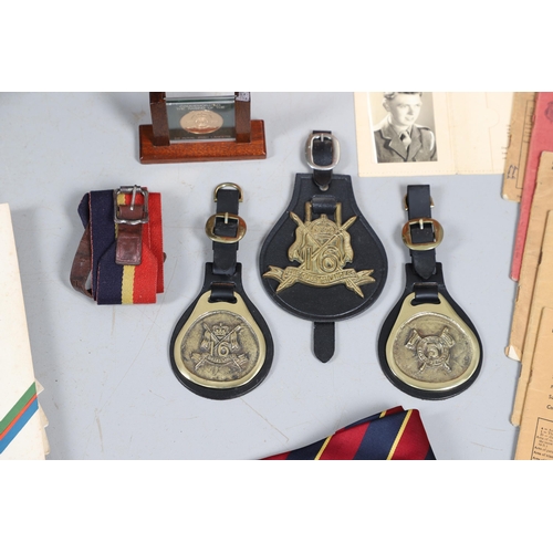 566 - A COLLECTION OF UNOFFICIAL MEDALS TO A NATIONAL SERVICE MAN WITH THE 16/5 LANCERS. A group of four u... 