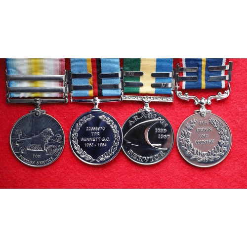 566 - A COLLECTION OF UNOFFICIAL MEDALS TO A NATIONAL SERVICE MAN WITH THE 16/5 LANCERS. A group of four u... 