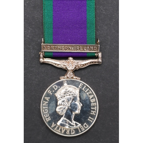 568 - A GENERAL SERVICE MEDAL WITH NORTHERN IRELAND CLASP TO THE ARMED FORCES CHARITY. A General Service M... 