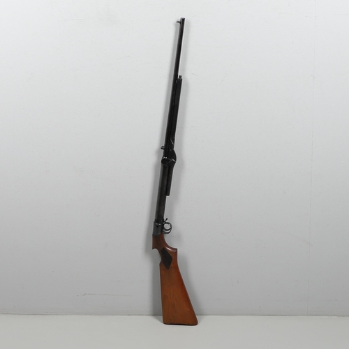 57 - AN UNUSUAL .177 BSA CLUB AIR RIFLE. A BSA .177 Air Rifle with a 49cm barrel with rotating loading po... 