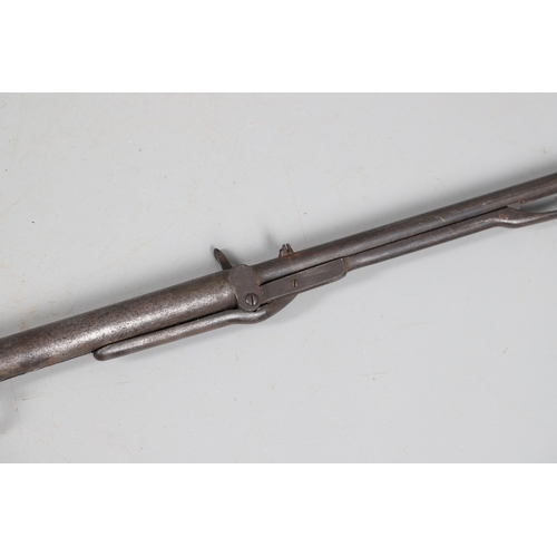 58 - AN EARLY BSA IMPROVED MODEL D 0.177 AIR RIFLE. The 49 cm barrel numbered 27143 with under lever cock... 