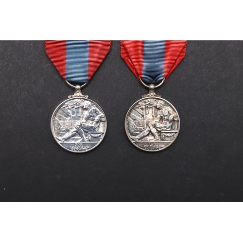 582 - A GEORGE VI IMPERIAL SERVICE MEDAL AND SIMILAR ELIZABETH II MEDAL. A George VI Imperial Service Meda... 