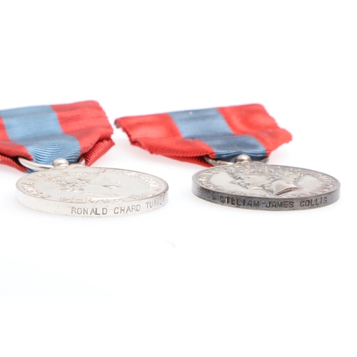 582 - A GEORGE VI IMPERIAL SERVICE MEDAL AND SIMILAR ELIZABETH II MEDAL. A George VI Imperial Service Meda... 