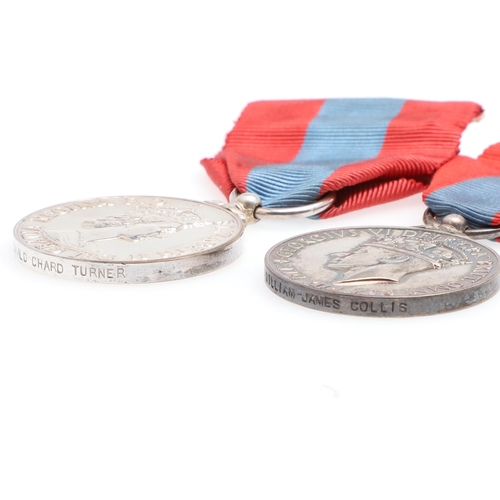 582 - A GEORGE VI IMPERIAL SERVICE MEDAL AND SIMILAR ELIZABETH II MEDAL. A George VI Imperial Service Meda... 